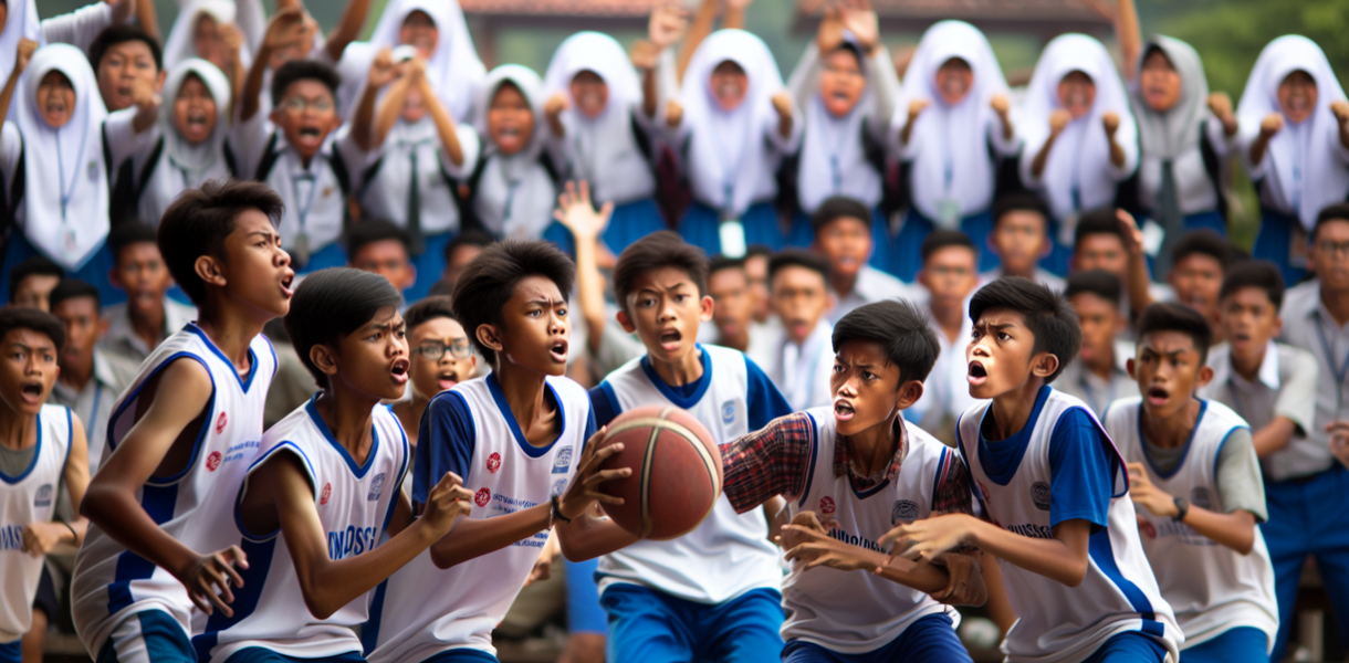 alt_text: DBL: Menggambarkan perkembangan olahraga pelajar di Indonesia melalui turnamen basket.