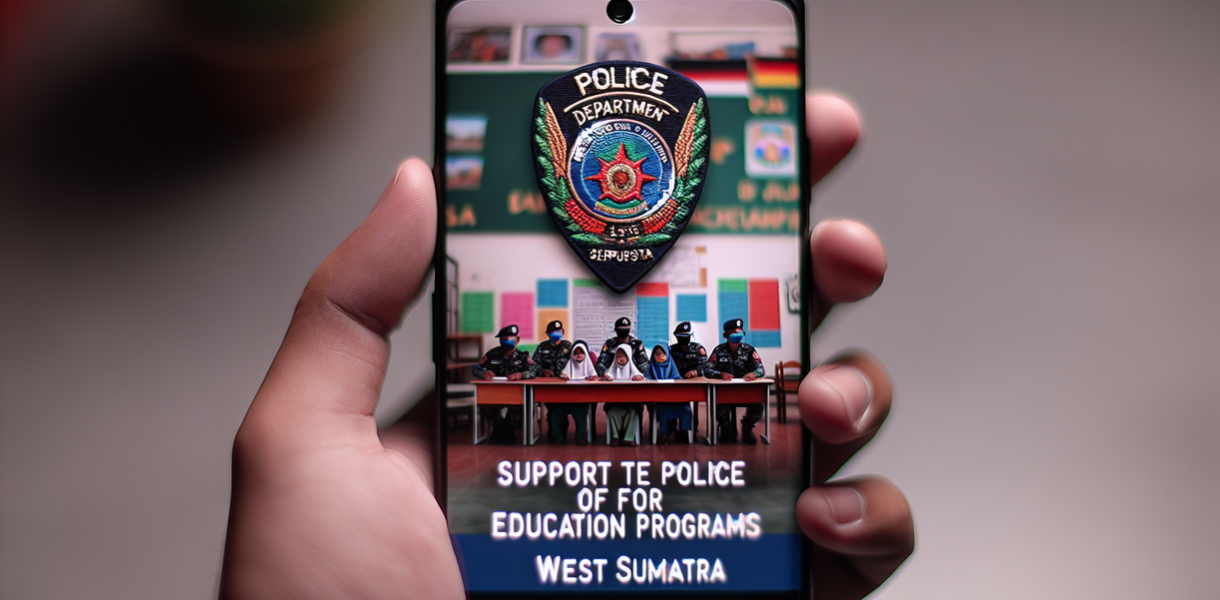 alt_text: Polri mendukung program pendidikan di Sumbar dengan memberikan bantuan dan fasilitas belajar.