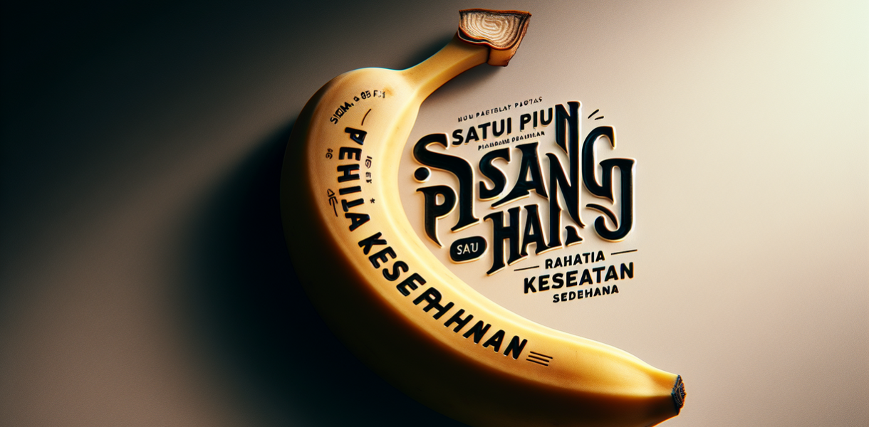 alt_text: Ilustrasi pisang dengan teks: "Satu Pisang Satu Hari: Rahasia Kesehatan Sederhana".
