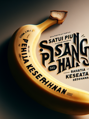 alt_text: Ilustrasi pisang dengan teks: "Satu Pisang Satu Hari: Rahasia Kesehatan Sederhana".