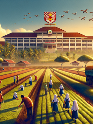 alt_text: Spanduk Bantul Bebas Pajak LP2B dan Program Seragam Gratis mulai 2026.