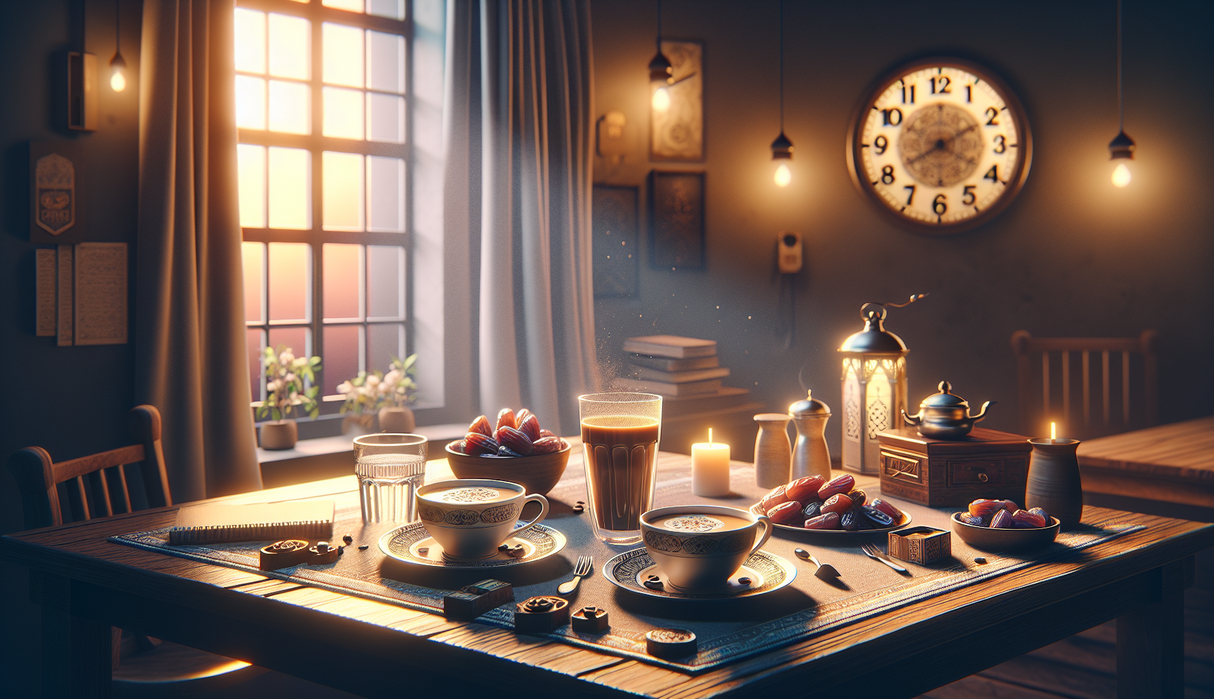 **alt_text:** Risiko dehidrasi saat puasa meningkat akibat konsumsi kopi dan teh berlebihan.