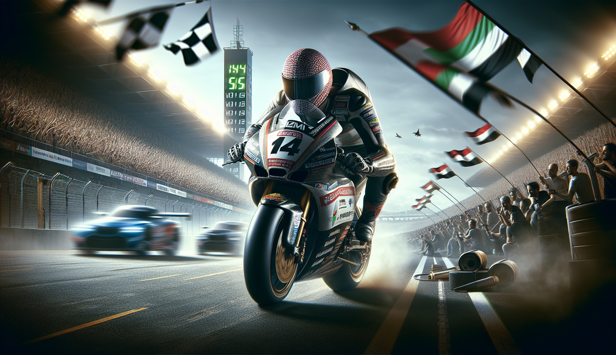 "alt_text": "Bezzecchi dan Marquez bersaing ketat di sirkuit Buriram, adu kecepatan memukau penonton."