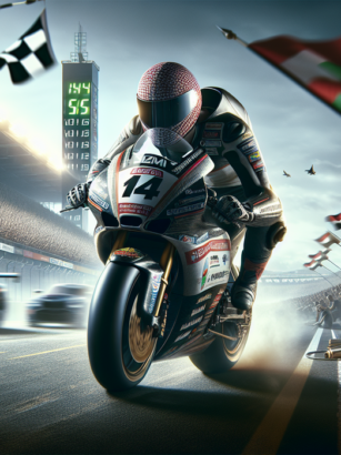 "alt_text": "Bezzecchi dan Marquez bersaing ketat di sirkuit Buriram, adu kecepatan memukau penonton."