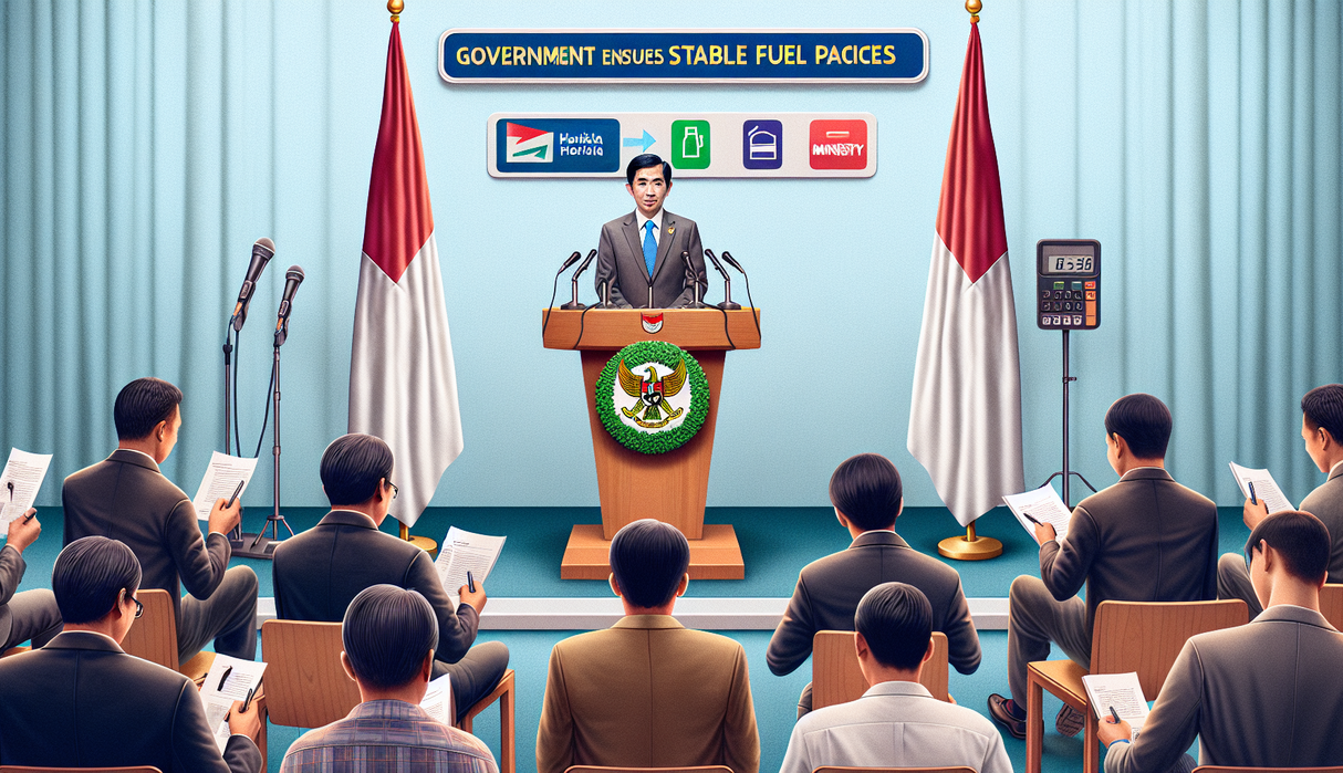 alt_text: Infografis: Harga BBM stabil, pemerintah pastikan kondisi terkendali dan tidak ada kenaikan.