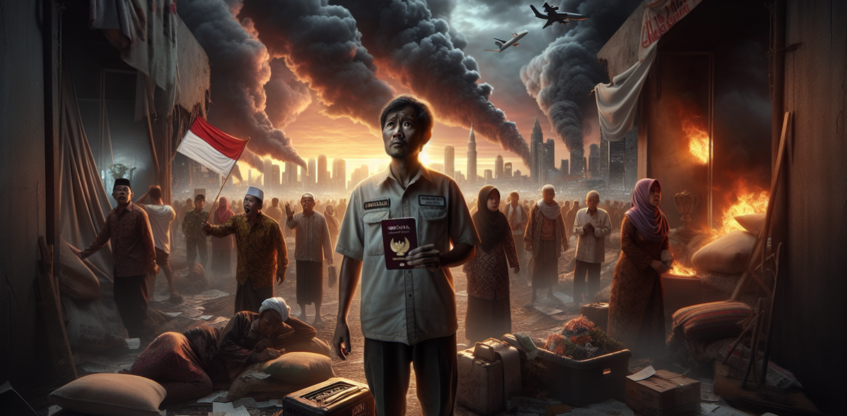 alt_text: Relawan PMI Jabar di Timur Tengah menunggu evakuasi kembali ke Indonesia.