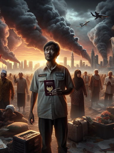 alt_text: Relawan PMI Jabar di Timur Tengah menunggu evakuasi kembali ke Indonesia.