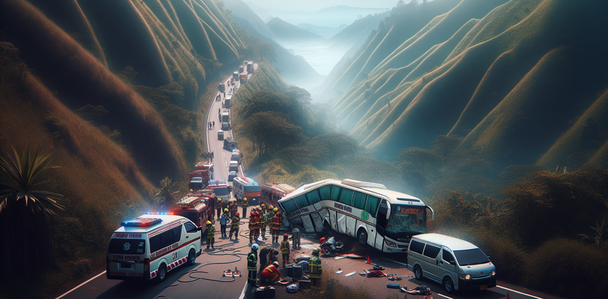 alt_text: Kecelakaan bus wisata di Lebak, belajar dari insiden untuk keselamatan lalu lintas ke depan.