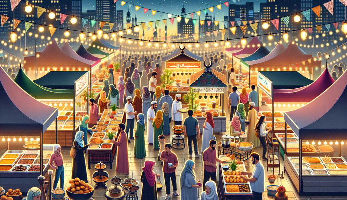 alt_text: Tempat buka puasa trendi dengan opsi pembayaran digital modern tersedia.