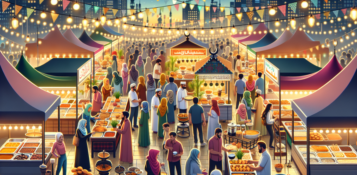 alt_text: Tempat buka puasa trendi dengan opsi pembayaran digital modern tersedia.