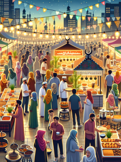 alt_text: Tempat buka puasa trendi dengan opsi pembayaran digital modern tersedia.