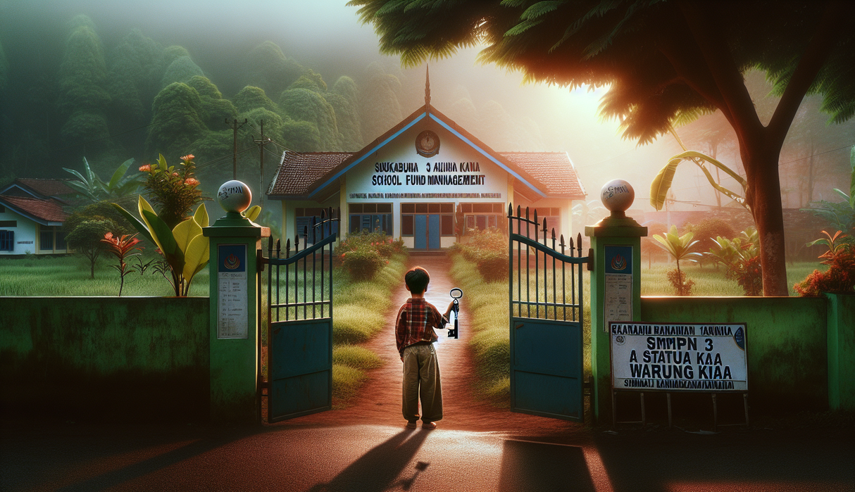 alt_text: Rafia menemukan rahasia penting terkait anggaran sekolah dalam lingkungan yang sunyi.