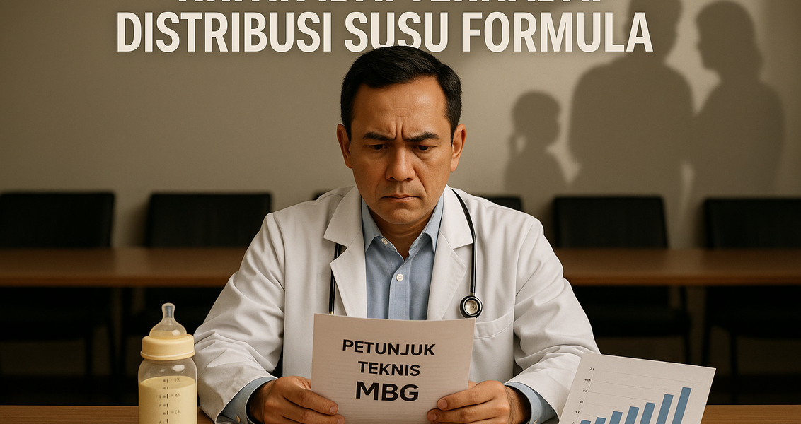 "alt_text": "Diskusi dampak susu formula dalam program gizi gratis untuk anak-anak."