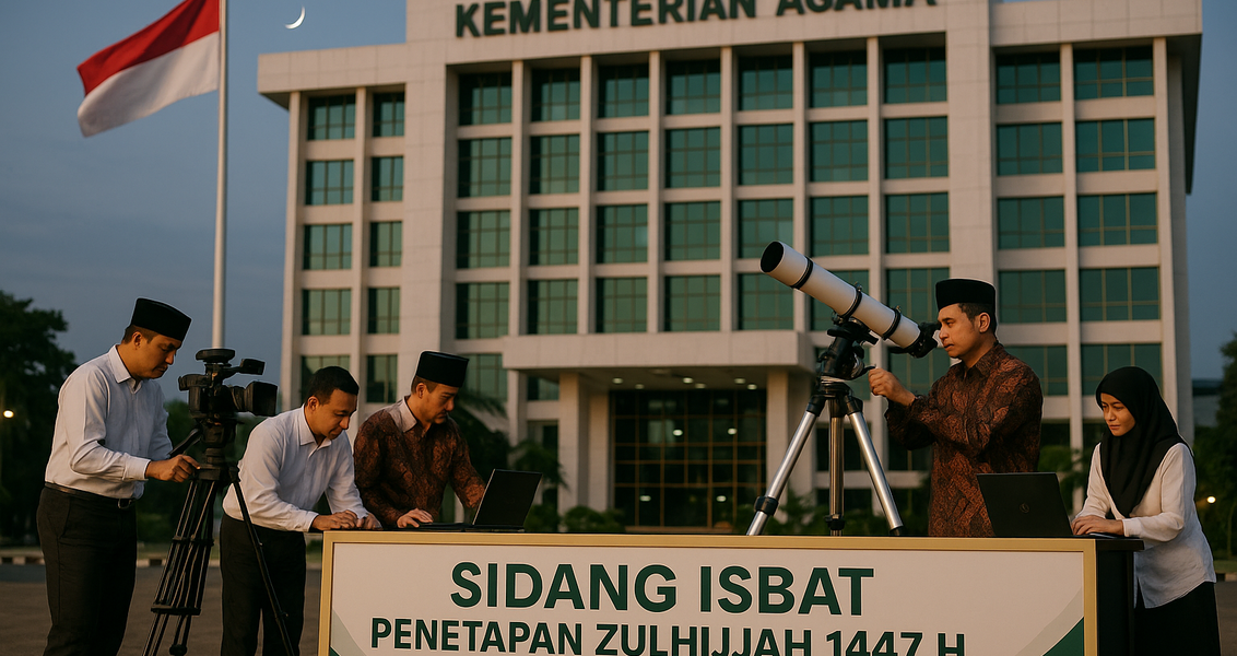 "alt_text":"Sidang Isbat menentukan awal Zulhijah, penting bagi penentuan ibadah dan makna spiritual."
