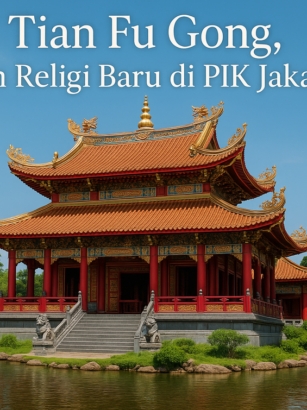 alt_text: Tian Fu Gong, tempat ibadah ikonik baru di Pantai Indah Kapuk, Jakarta.
