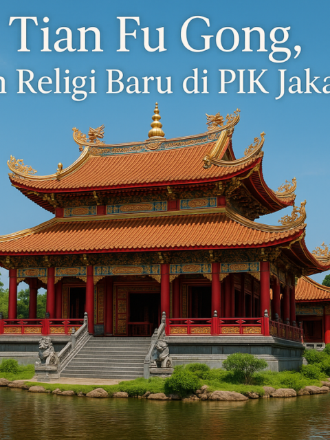 alt_text: Tian Fu Gong, tempat ibadah ikonik baru di Pantai Indah Kapuk, Jakarta.