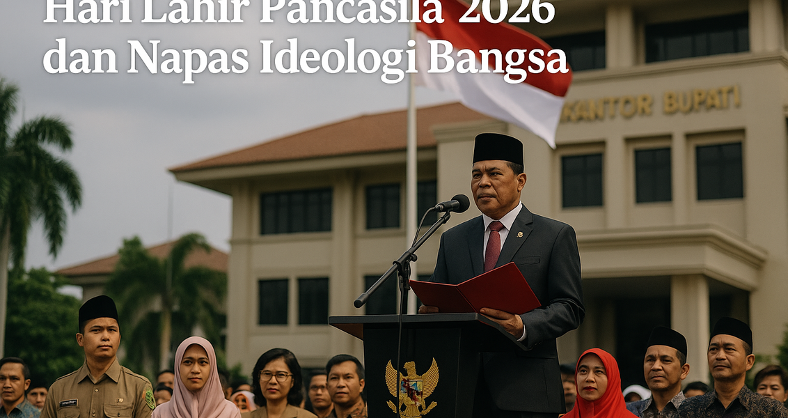 alt_text: "Poster Hari Lahir Pancasila 2026: Merayakan Napas Ideologi Bangsa."
