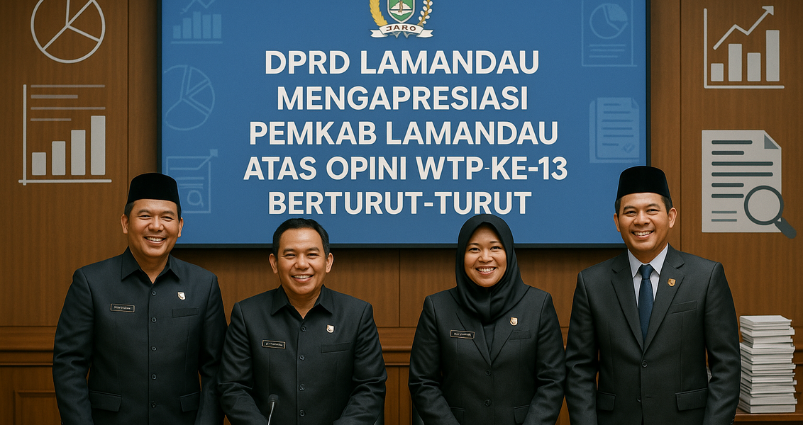 alt_text: "Penghargaan WTP untuk Transparansi Anggaran Lamandau tahun ini."