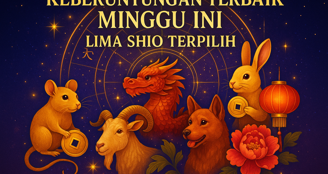 "alt_text": "Daftar 5 shio paling beruntung minggu ini menurut astrologi."