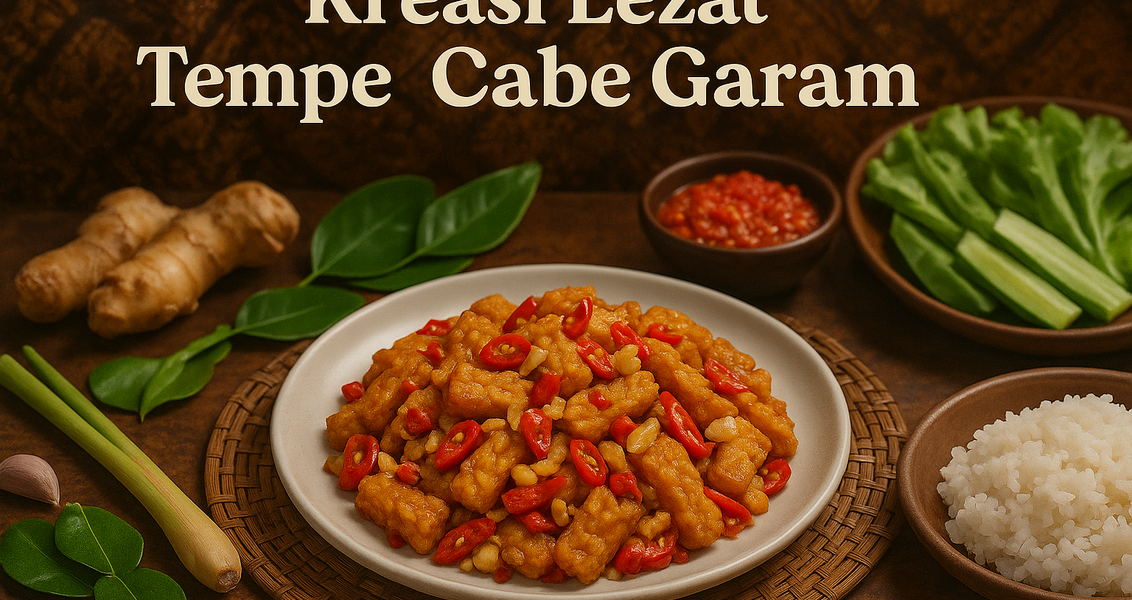 alt_text: Tempe krispi dengan bumbu cabe dan garam, sajian gurih dan renyah yang pasti sukses.