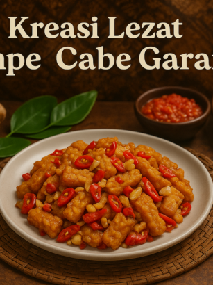 alt_text: Tempe krispi dengan bumbu cabe dan garam, sajian gurih dan renyah yang pasti sukses.