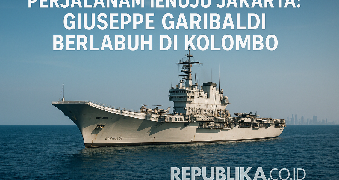 "Nasional News: Kedatangan Kapal Induk Garibaldi di Jakarta disambut antusias."