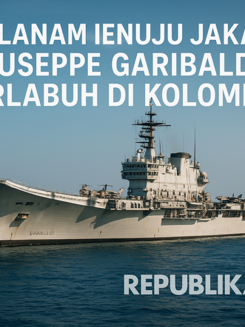 "Nasional News: Kedatangan Kapal Induk Garibaldi di Jakarta disambut antusias."